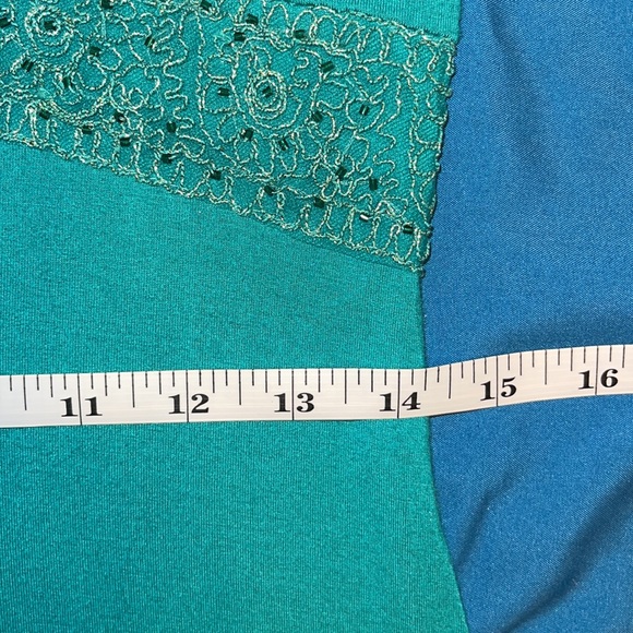 VTG Betsey Johnson Teal Dress - Picture 6 of 6